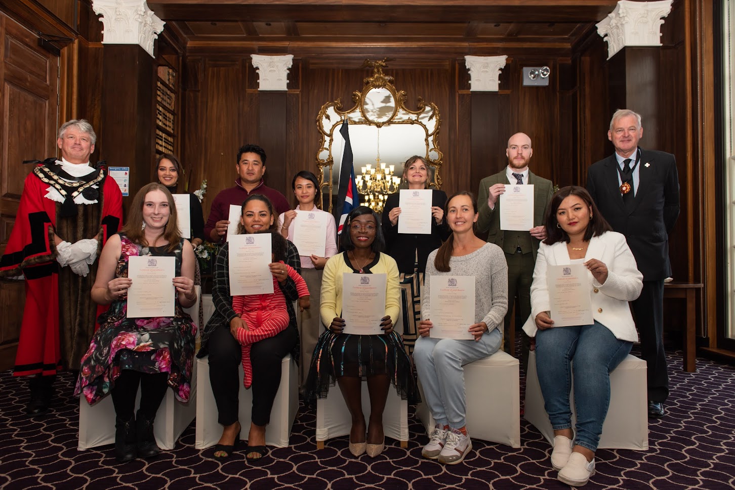 New British citizens in Wiltshire pledge allegiance to the King for first time GHR Salisbury
